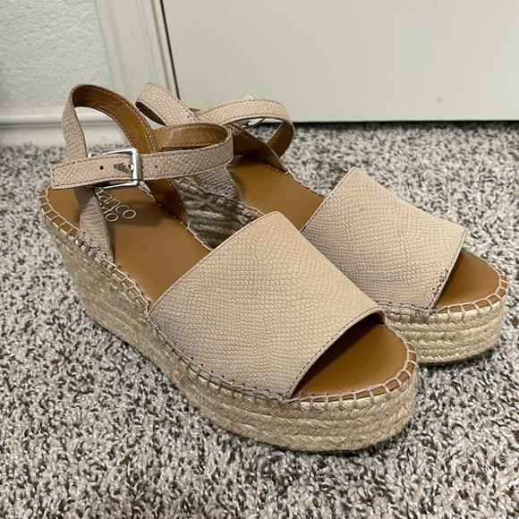 Franco Sarto Takara Wedge Sandals Size 8.5 - Picture 2 of 5
